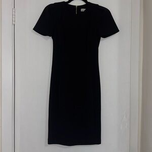 Size 2P Calvin Klein Tulip-Sleeve Sheath Dress